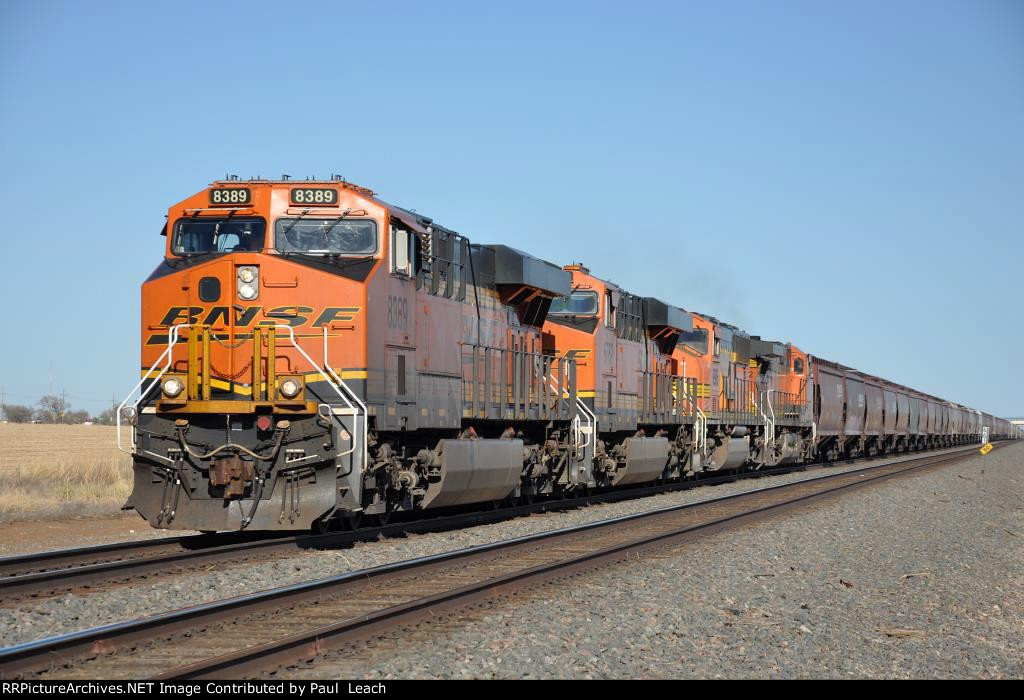 Westbound grain train